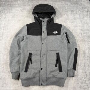 The North Face Jacket Mens Small Gray Highrail Sherpa Lined Full Zip Outerwear